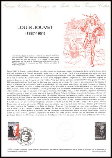 Red Cross Fund - Louis Jouvet
<br/><b>Document number:   25-81 </b>