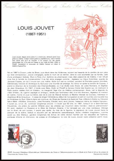 Red Cross Fund - Louis Jouvet
<br/><b>Document number:   25-81 </b>