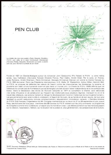 Internation Congress of P.E.N. Club
<br/><b>Document number:   34-81 </b>