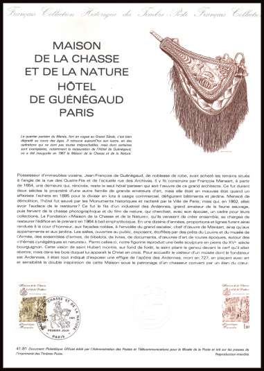 Hunting and Nature Museum
<br/><b>Document number:  41-81 </b>