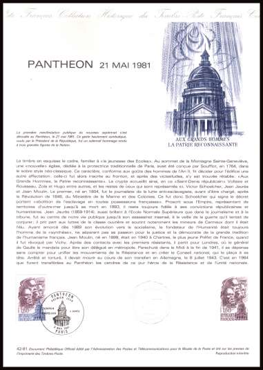 Pantheon
<br/><b>Document number:  42-81 </b>