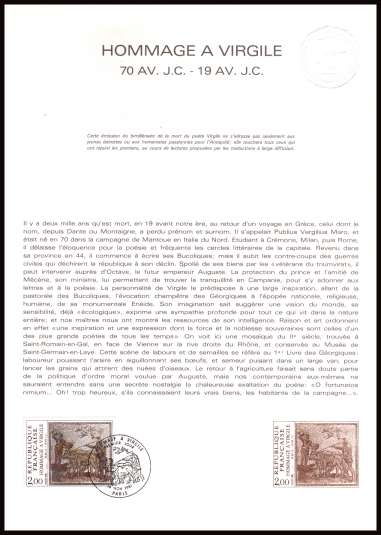 2000th Death Anniversary of Virgil
<br/><b>Document number:  45-81 </b>