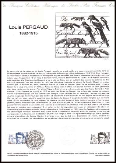 Red Cross Fund - Louis Pergaud
<br/><b>Document number:  04-82 </b>