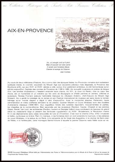 Tourist Publicity - Aix-en-Provence
<br/><b>Document number:  26-82 </b>