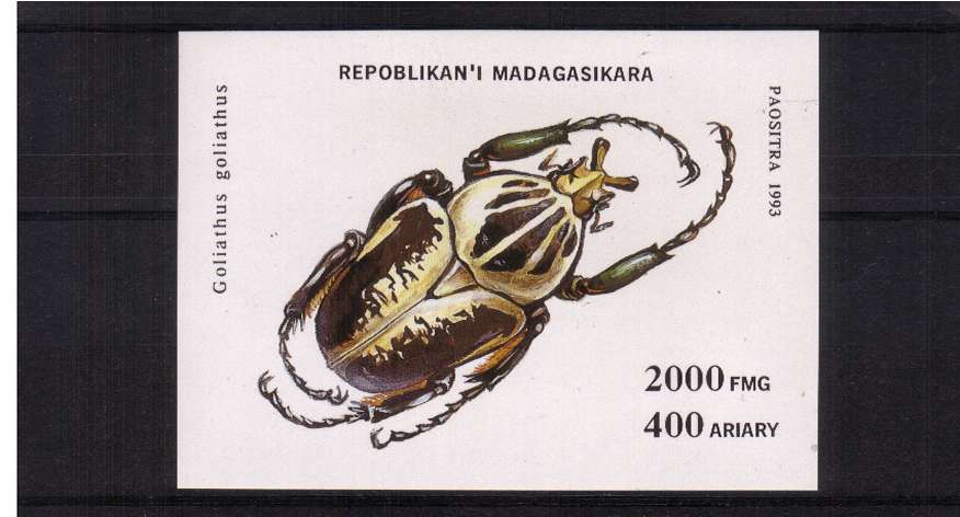 Beetles minisheet superb unmounted mint.