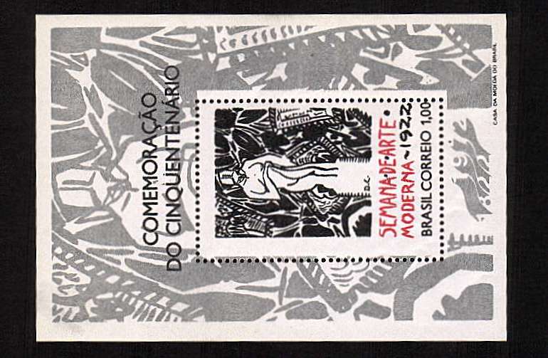 50th Anniversary of 1st Modern Art Week minisheet superb unmounted mint. SG Cat 70