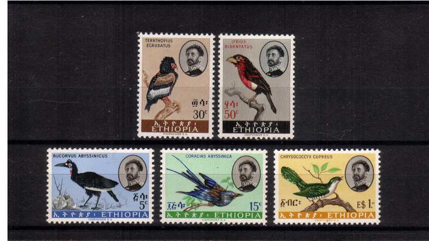 The ''POSTAGE'' Birds set of five superb unmounted mint.