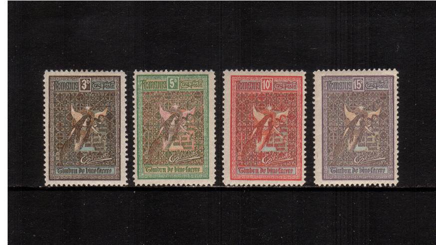 Welfare Fund set of four lightly mounted mint.<br/>A lovely bright and fresh set.
