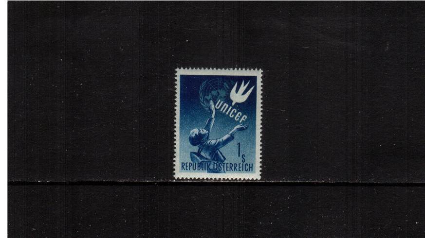 U.N. International Children's Emergency Fund.<br/>A superb unmounted mint single.