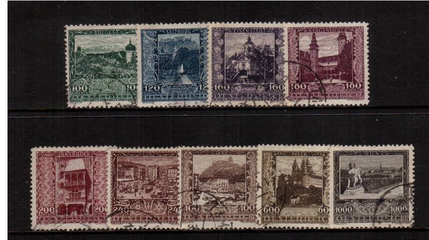 Artists' Charity Fund<br/>A superb fine used set of nine.