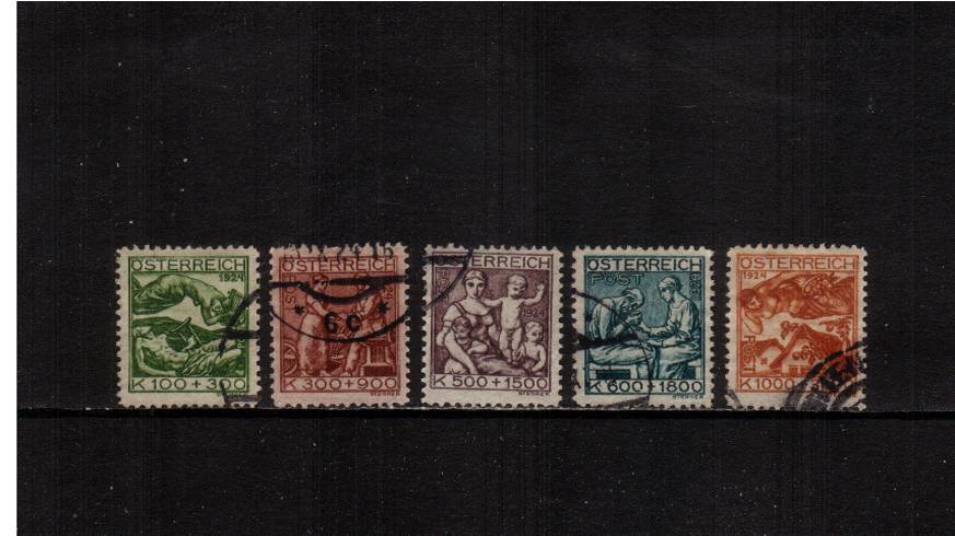 Artists' Charity Fund<br/>
A superb fine used set of five