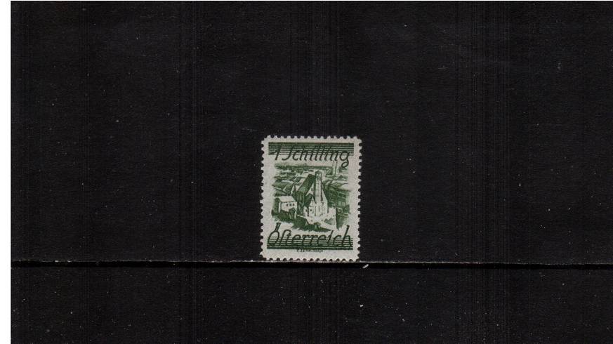 1s Deep Green - Minorite Church, Vienna.<br/>A fine lightly mounted mint single.