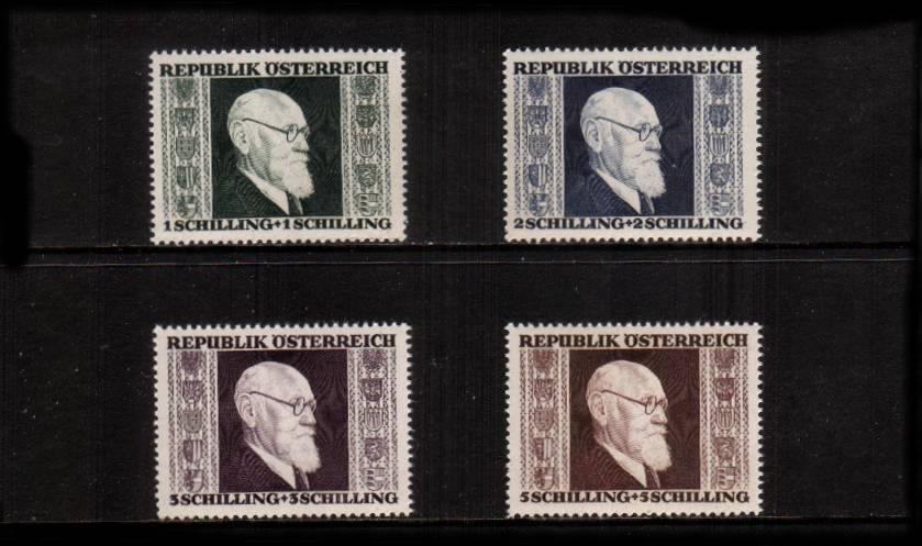 1st Anniversary of Establishment of Renner Government.<br/>A superb unmounted mint set of four.