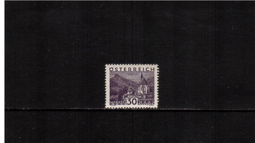 30g Deep Violet ''Views'' definitive single<br/>A superb unmounted mint single