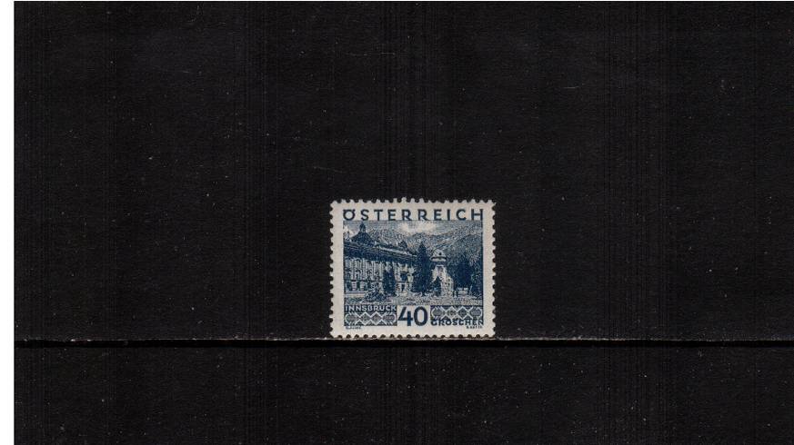 40g Deep Blue ''Views'' definitive single<br/>A superb unmounted mint single