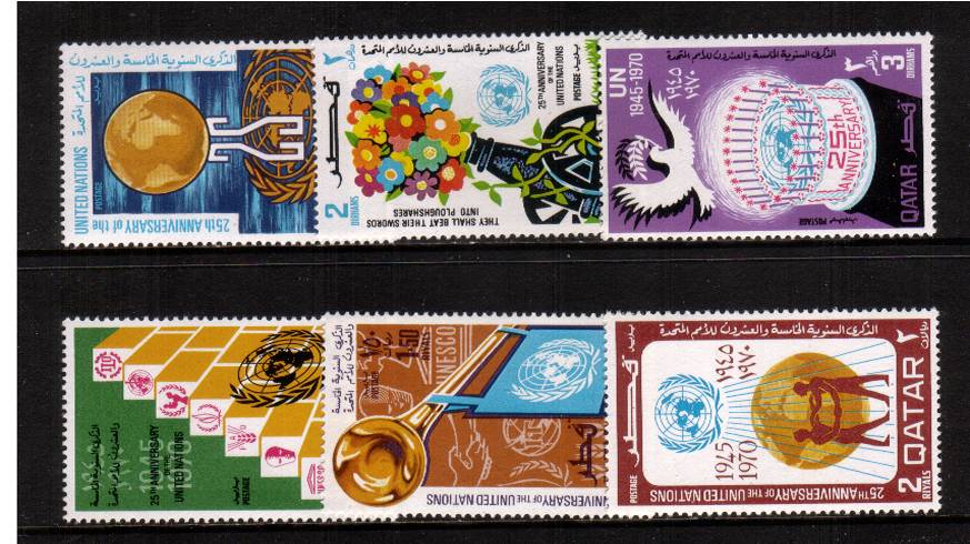 25th Anniversary of the United Nations
<br/>Set of six superb unmounted mint.