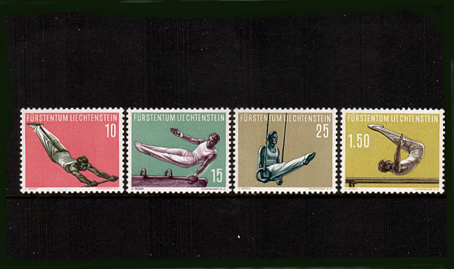 Gymnastics set of four superb unmounted mint.