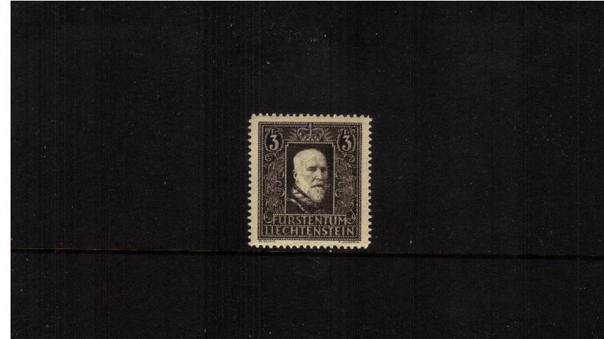 3F black on Yellow - Death Prince Francis I<br/>A superb unmounted mint single
