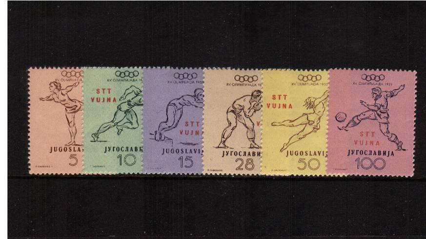 Fifteenth Olympic Games - Helsinki<br/>
A fine lightly mounted mint set of six