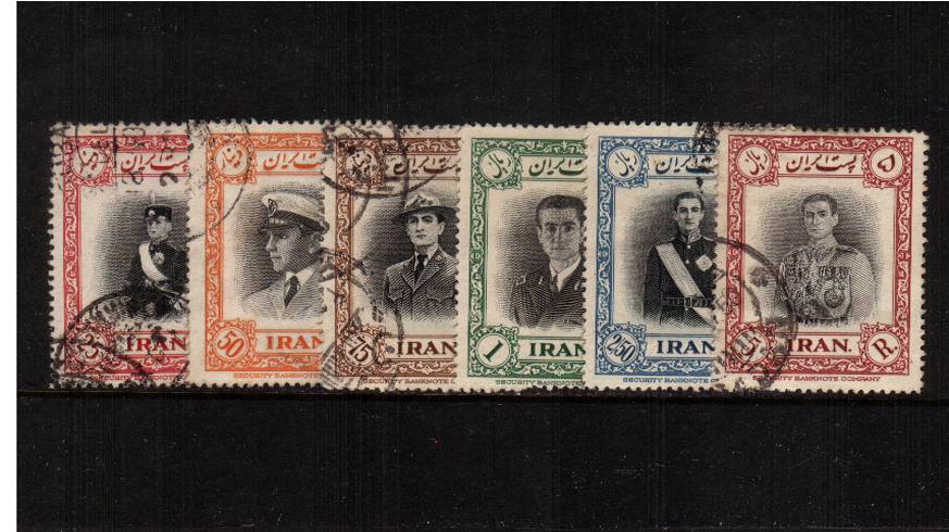 Shah's 31st Birthday set of six superb fine used.