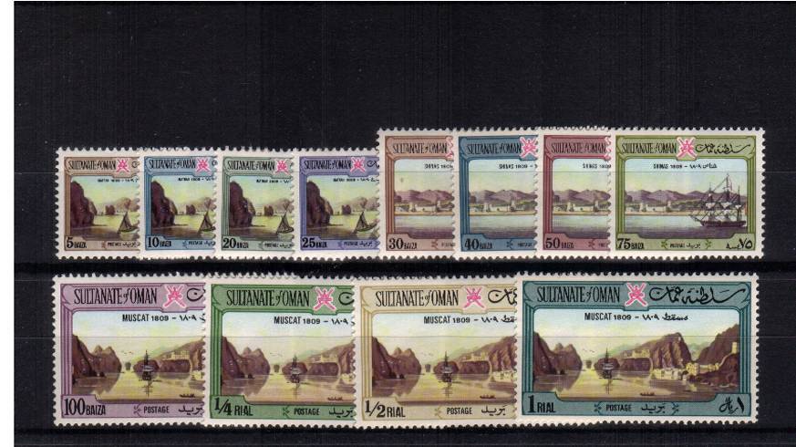 The ''Views'' set of twelve with watermark Multiple Crown CA. The scarcer watermark set of twelve very, very lightly mounted mint each with just a trace of hinge, A rare set! SG Cat �5