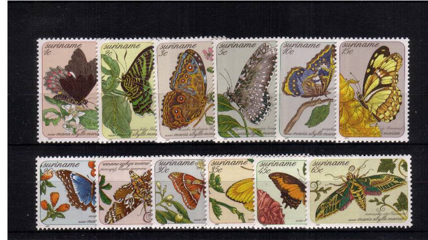 Butterfly Paintings<br/>
A superb unmounted mint set of twelve