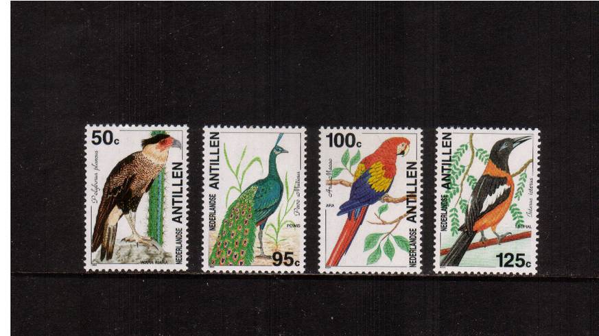 Birds set of four superb unmounted mint