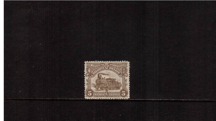 5f Brown<br/>
A lovely very, very lightly mounted mint single